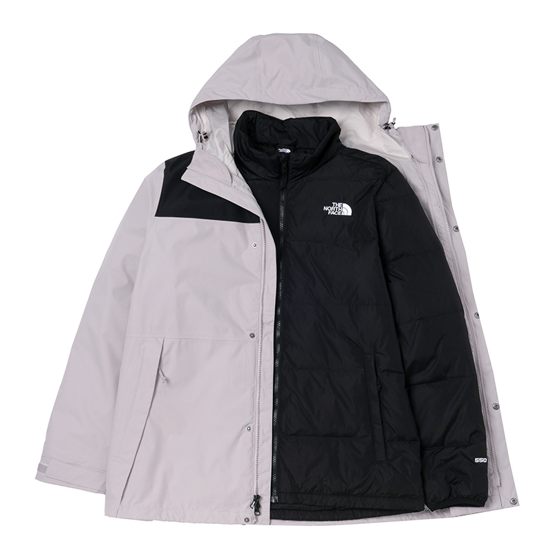 TheNorth Face北面鹅绒三合一冲锋衣秋冬男羽绒内胆550蓬75鹅绒服