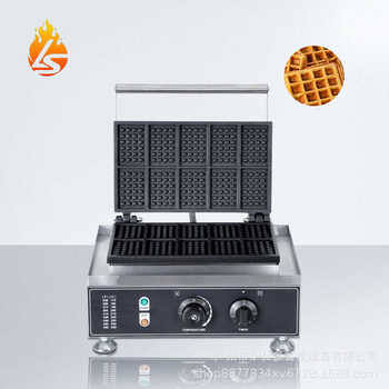 Lushiduo commercial ten-piece waffle maker double-sided heating square lattice cake scone machine electric heating three-piece waffle oven