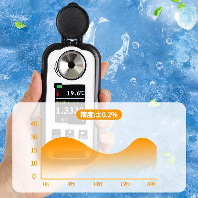 Color screen charging industry sodium silicate concentration meter electronic digital display sodium silicate content test refractometer manufacturer invoice