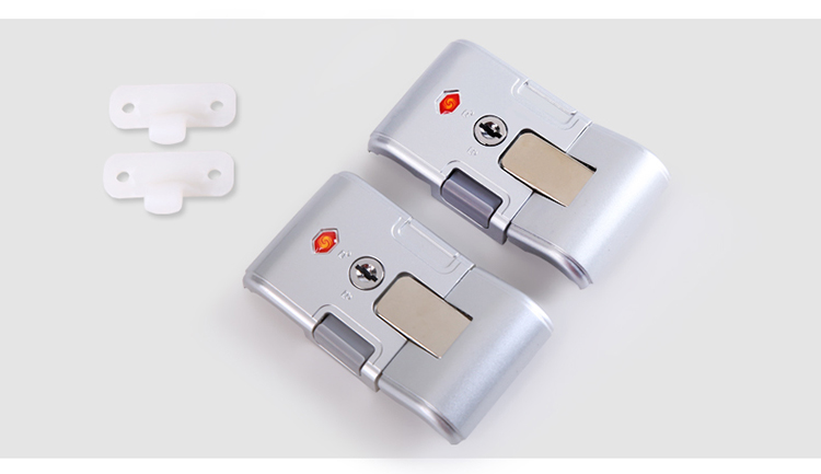 Trường hợp du lịch khung nhôm xe đẩy trường hợp khóa sửa chữa mật khẩu khóa xử lý khóa khóa khóa khóa hành lý phụ kiện hành lý - Phụ kiện hành lý bán tay kéo vali