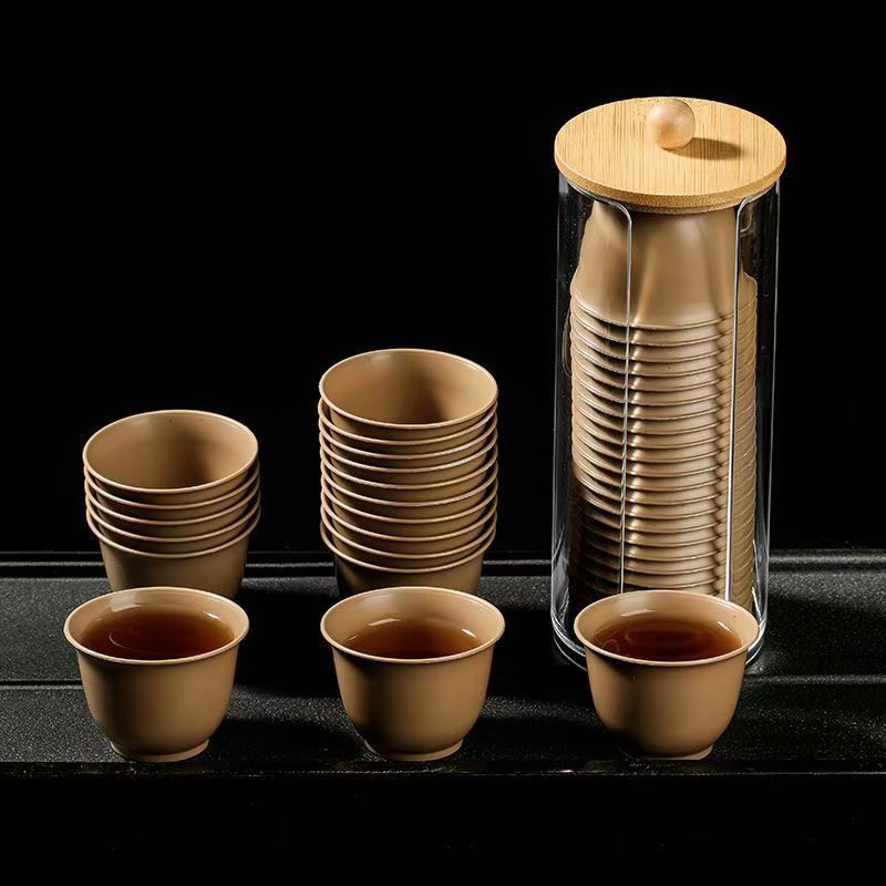 Kung Fu Tea High Temperature Resistant Rice Husk Tea Cup Office Plastic Cup