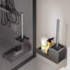 Toilet brush household no blind spots no punching toilet brush bathroom bathroom toilet cleaning toilet brush head