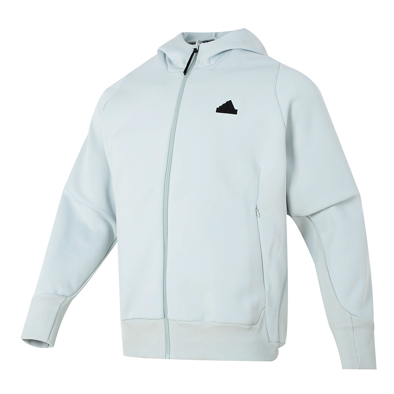 adidas Sportswear Z.N.E. Jacket纯色Logo拉链连帽长袖夹克外套
