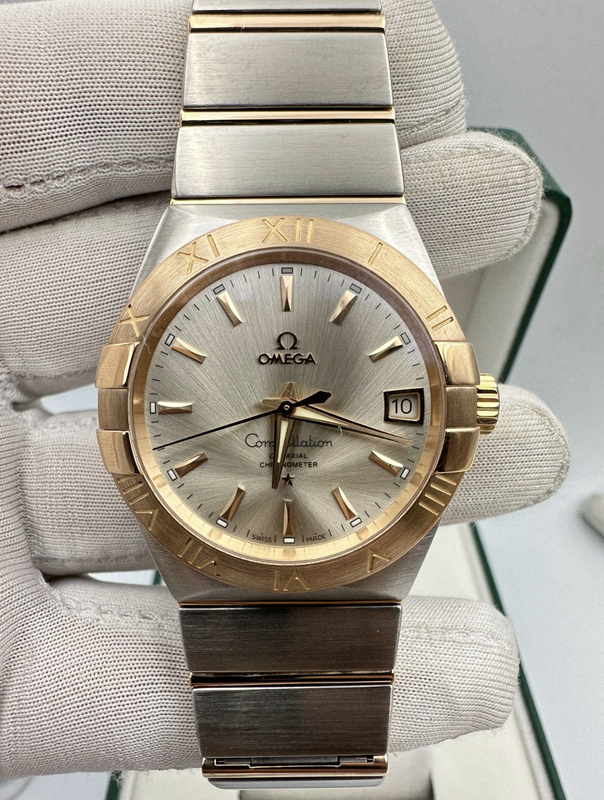 98 New 38mm Omega Constellation 18K Gold 123.20.38.21.02.002 Automatic Mechanical Watch for Men 98 New 38mm Omega Constellation 18K Gold 123.20.38.21.02.002 Automatic Mechanical Watch for Men