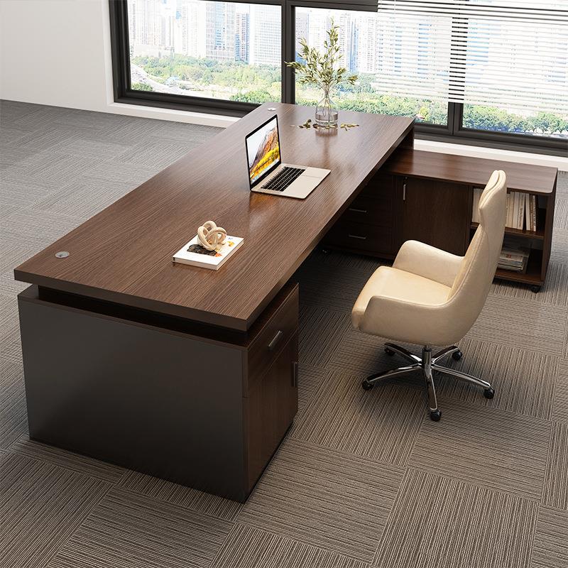 Laptop Stand Boss Desk Office Desk and Chair Set Office Single Workstation Computer Desk Supervisor Desk