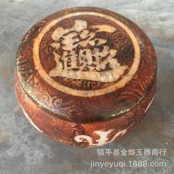 Jade antique antiques, miscellaneous dragon and phoenix go jars, tea jars, exhibition hot-selling antique collections
