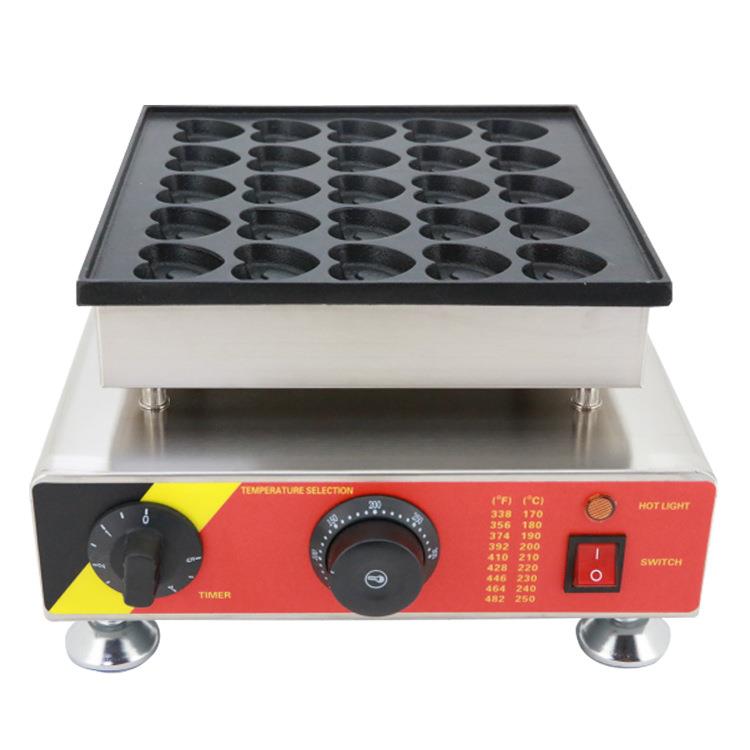 Commercial electric heating single-head and double-head waffle oven heart-shaped waffles, crepes, scones, small cakes, electric baking pan machine