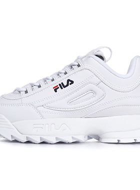 FILA斐乐 Disruptor 2 舒适 低帮 老爹鞋 男女同款 白 韩版
