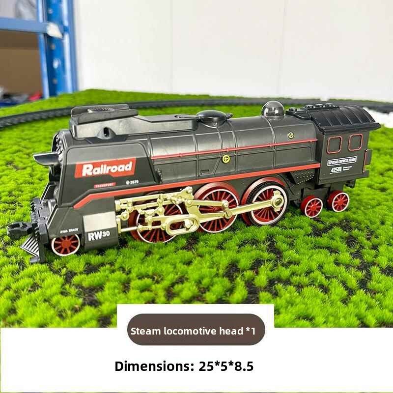 Children's Electric Steam Train Toy Track Car Set Artificial High-Speed Rail Train Model Popular Boys' Car Toy Children's Electric Steam Train Toy Track Car Set Artificial High-Speed Rail Train Model Popular Boys' Car Toy