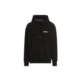 男款 HUGO 纯色休闲连帽卫衣 FW22 黑色 BOSS