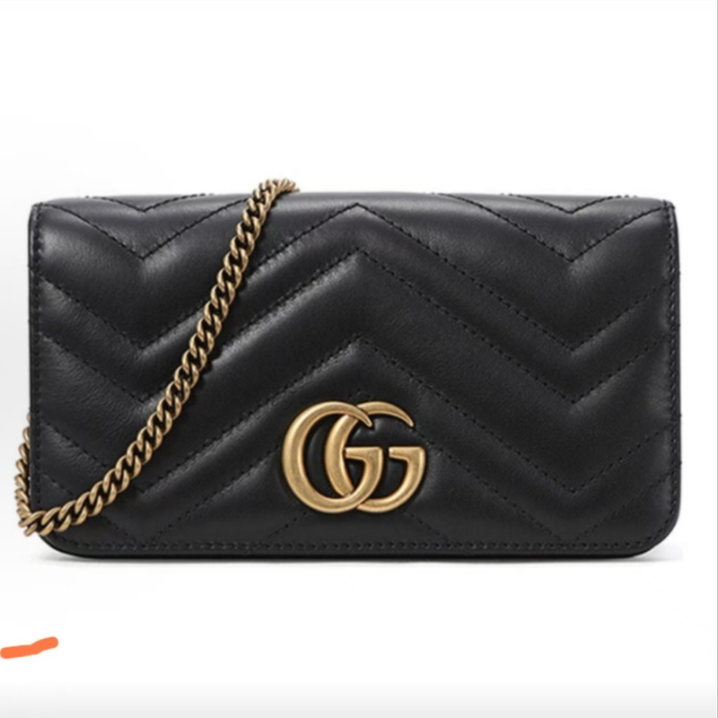 99% New Gucci Marmont Gold Label Chain Mini Chain Shoulder Crossbody Bag