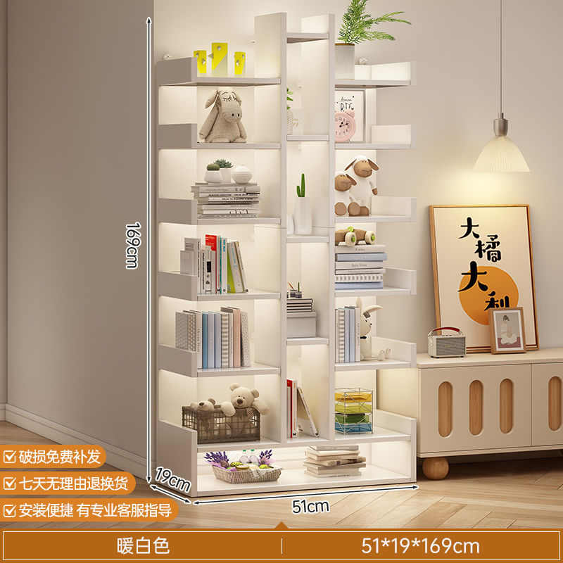 Storage shelf bookshelf simple economical bookcase bedroom display rack simple floor-standing modern shelf storage and storage