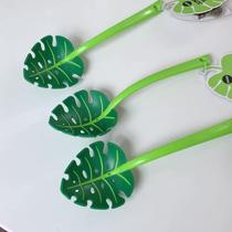 Creative green leaf colander turtle leaf spoon leaf shape noodle spoon dumpling long handle vibrato cooking noodle spoon