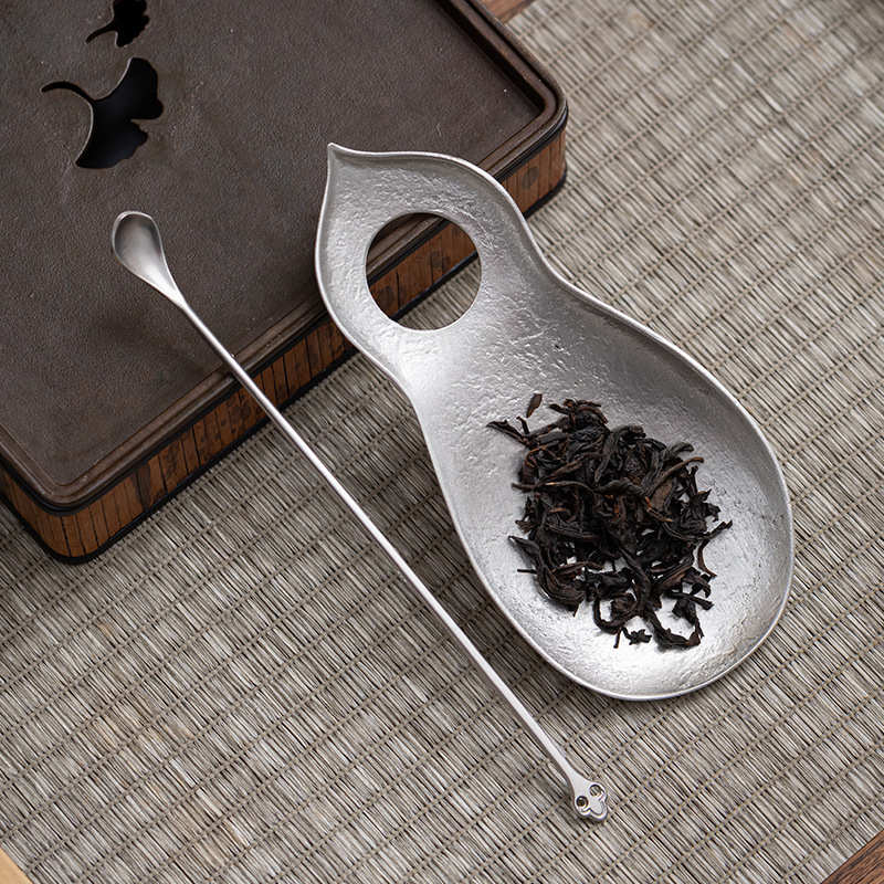 纯锡茶匙:茶道艺术中的精致工艺,品味生活的每一份细腻 -茶匙-淘宝百科网