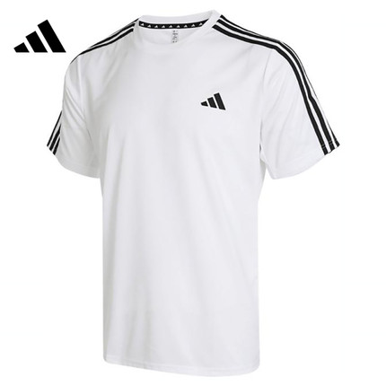 adidas阿迪达斯男子TR-ES BASE 3S T圆领短运动T恤IB8151