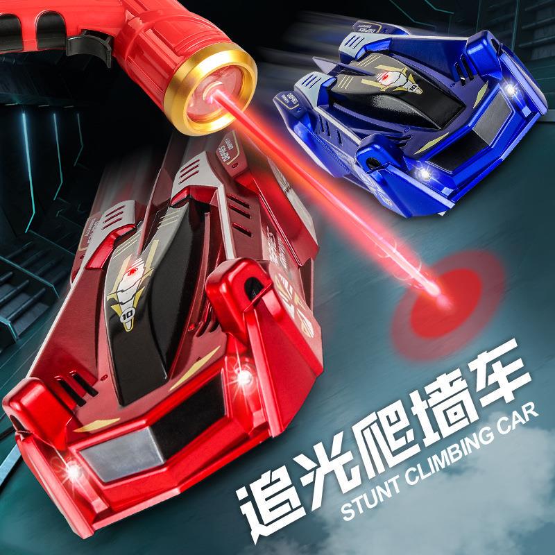 New Model Light-Chasing Wall-Climbing Car with Laser Sensor Remote Control Stunt Car, Rechargeable Four-Wheel Drive Drift Car, Children's Toy Gift New Model Light-Chasing Wall-Climbing Car with Laser Sensor Remote Control Stunt Car, Rechargeable Four-Wheel Drive Drift Car, Children's Toy Gift