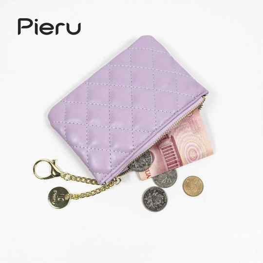 Korean style new coin purse multifunctional textured zipper small purse women's cosmetics storage bag