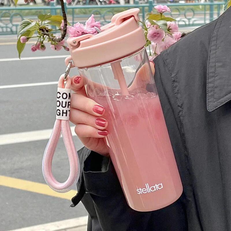 American Tritan Water Cup for Girls, Summer High-Looking, Large-Capacity Straw Cup, 2024 New Model, Cup for Postpartum Women and Pregnant Women