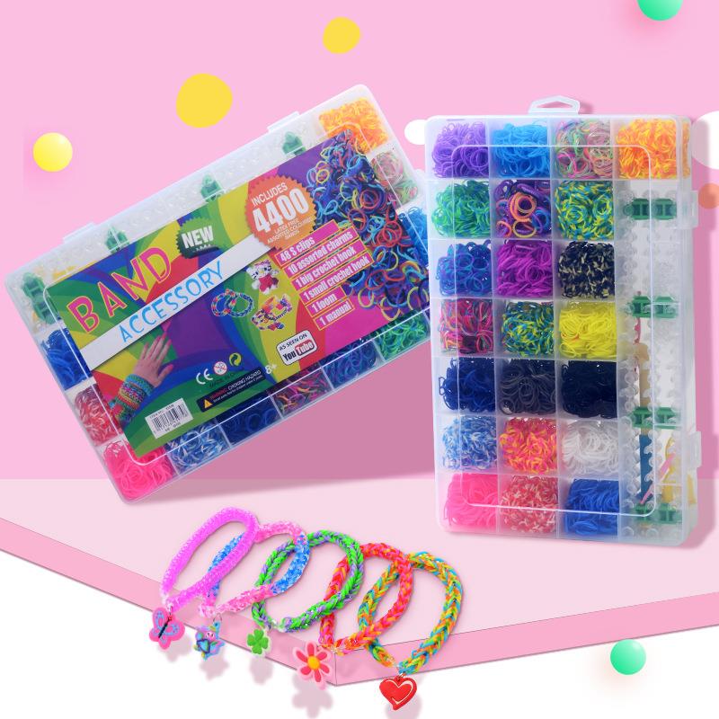 Rainbow Handmade Braided Rubber Band Set DIY Rainbow Rubber Band Rainbow Braided Bracelet Set 28 Grid Set Rainbow Handmade Braided Rubber Band Set DIY Rainbow Rubber Band Rainbow Braided Bracelet Set 28 Grid Set