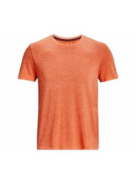 Under Armour安德玛 纯色跑步运动短袖T恤 男款 橙色