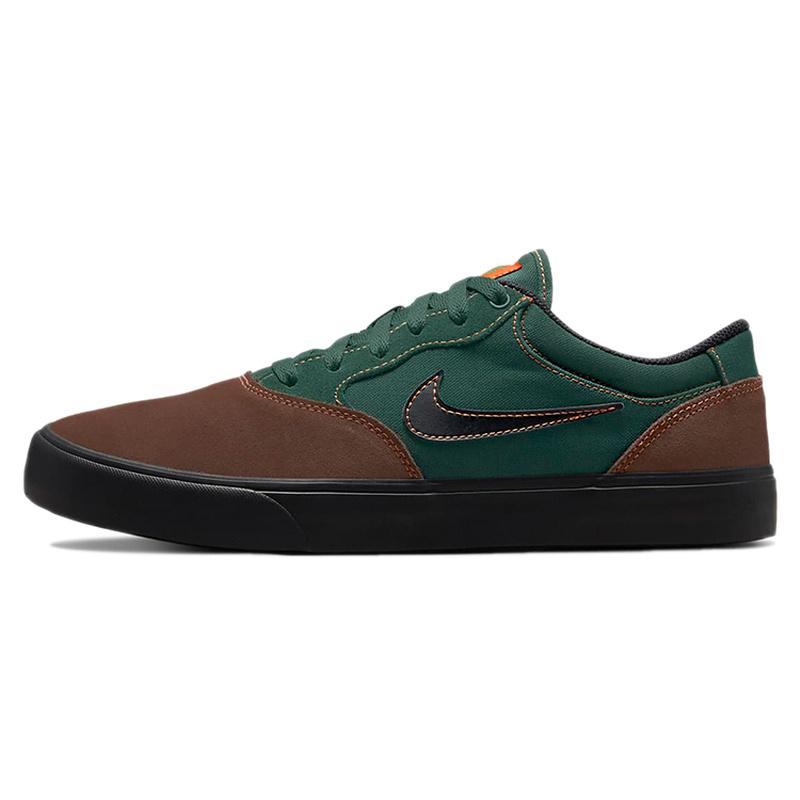 Nike SB Chron 2 2 舒适日常 轻便透气 低帮 板鞋 男女同款 棕绿