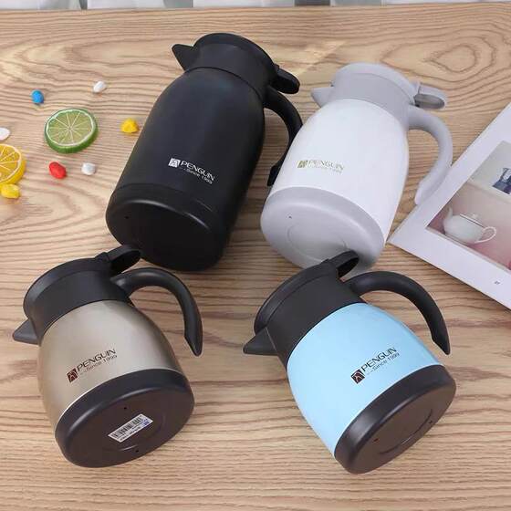 Stainless Steel Thermos Tea Kettle, Small Mini Coffee and Soy Milk Pot, Hot Water Thermos, Portable Tea Brewing Kettle