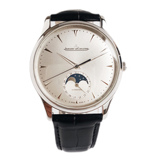 Швейцарские наручные часы jaeger-lecoultre积家男表大师月相自动机械手表男士98新1368420 Jaeger/lecoultre