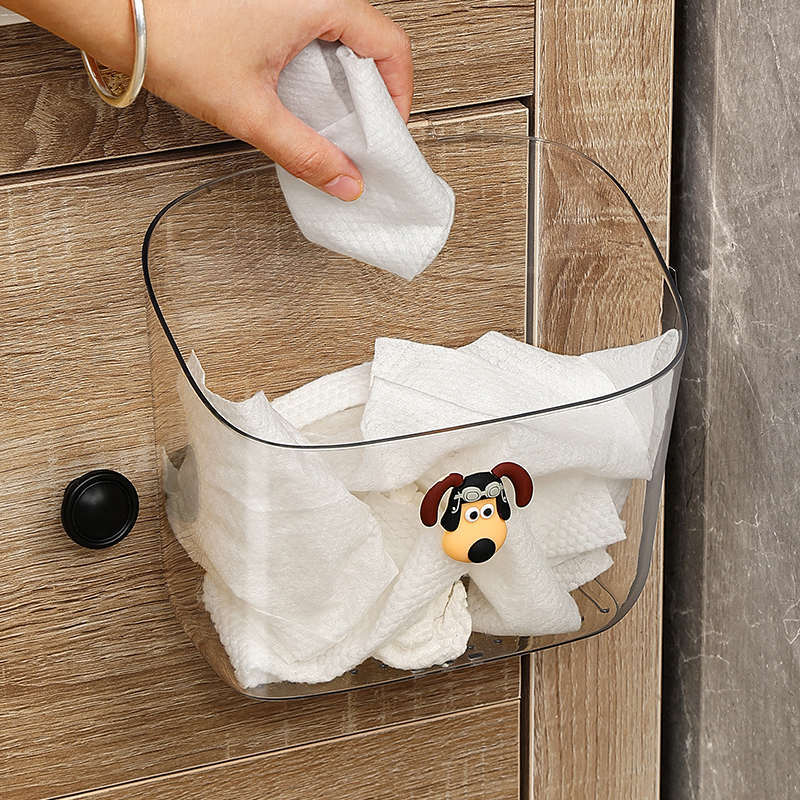 Face Towel Storage Box, Bathroom Wall-Mounted Trash Can, Waste Cotton Soft Towel Storage Rack for Bathroom Use Face Towel Storage Box, Bathroom Wall-Mounted Trash Can, Waste Cotton Soft Towel Storage Rack for Bathroom Use