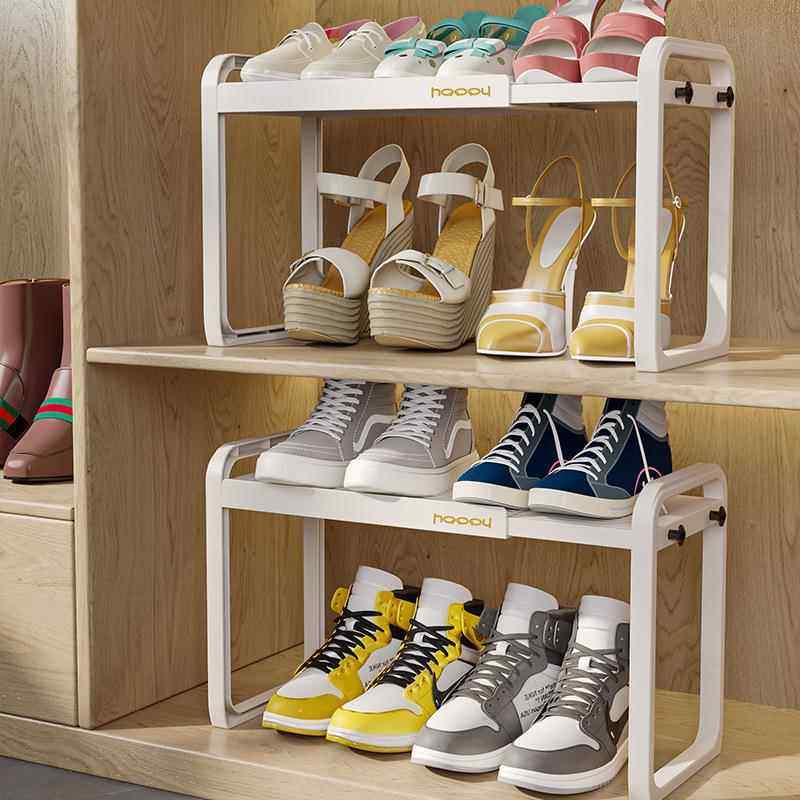 Retractable Kitchen Storage Rack Microwave Oven Rice Cooker Shelf Household Double-Layer Countertop Desktop Storage Stand