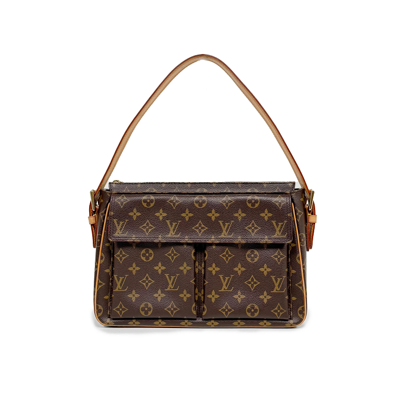 中古后换植鞣革LouisVuitton/路易威登 大骆驼包经典斜挎单肩包