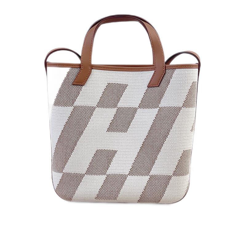 Brand New Hermes Cabas Hen Biais Tote Handbag Shoulder Bag