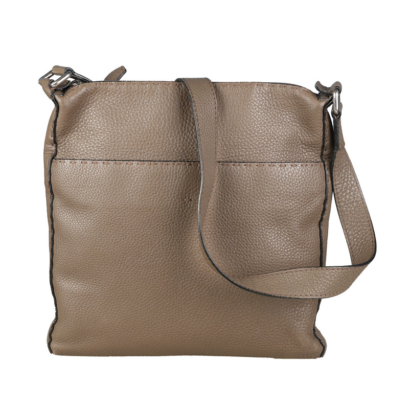 [9.5 New] Fendi Fendi Unisex Handbag Cowhide Leather Bag for Men and Women Shoulder Bag Crossbody Bag