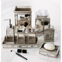Meizhai Classical Bathroom Toiletries Model Room Ornaments High-end Light Luxury European and American Dental Gifts Mouth Cup Set