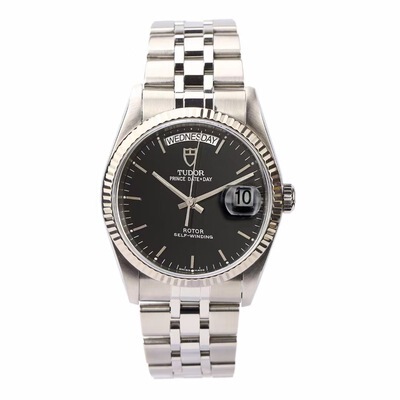 50% off Instant Purchase [98% New] Tudor Prince Princess M76214-0001 Black Dial Automatic Mechanical Men's Watch