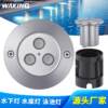 Small power 24V underwater light 12V stainless steel floodlight LED underwater downlight outdoor waterproof spotlight pool light