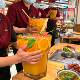[Extra Large Cup] Internet-Famous Restaurant Extra-Large Capacity Glass Cup for Fruit Tea and Milk Tea, Sharing Cup Specifically for Hot Pot Restaurants