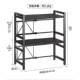 Microwave Oven Rack Kitchen Retractable Floor-Standing Rice Cooker Rack Multi-Layer Countertop Oven Rack Kitchen Storage Rack
