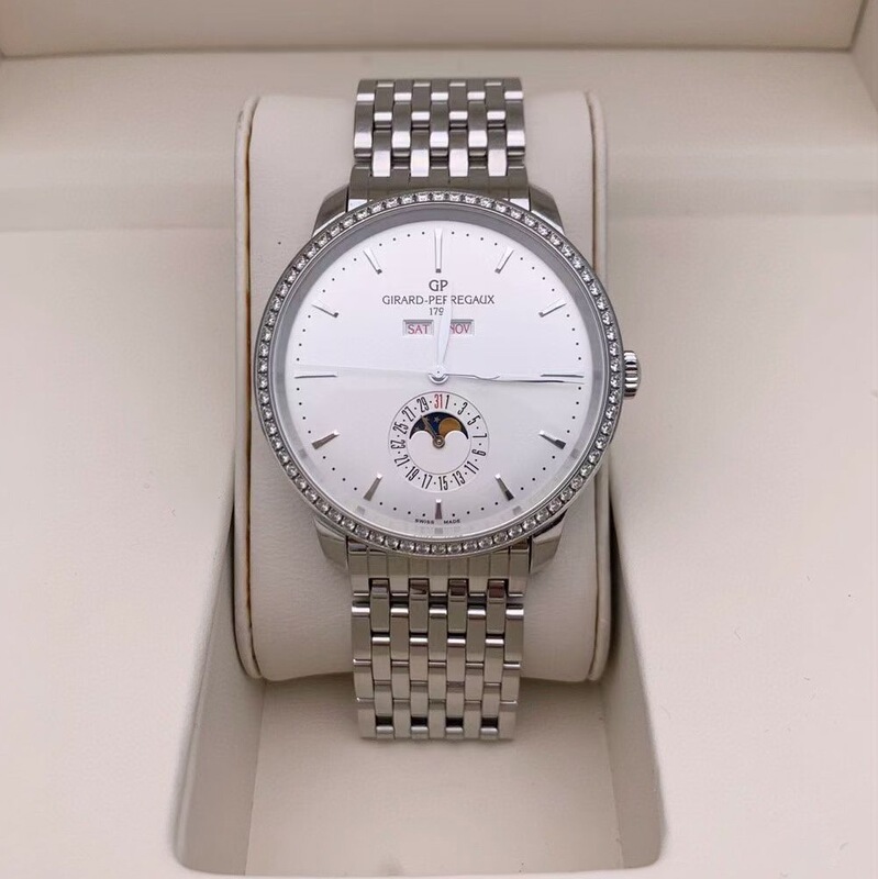 60% off Instant Purchase】98% New 40mm Girard-Perregaux 1966 Original Diamond 49535D11A13111A Automatic Mechanical Men's Watch