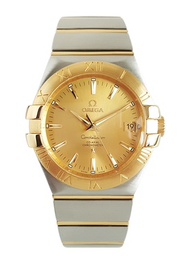 9.8新欧米茄星座系列自动机械表35mm男表123.20.35.20.08.001