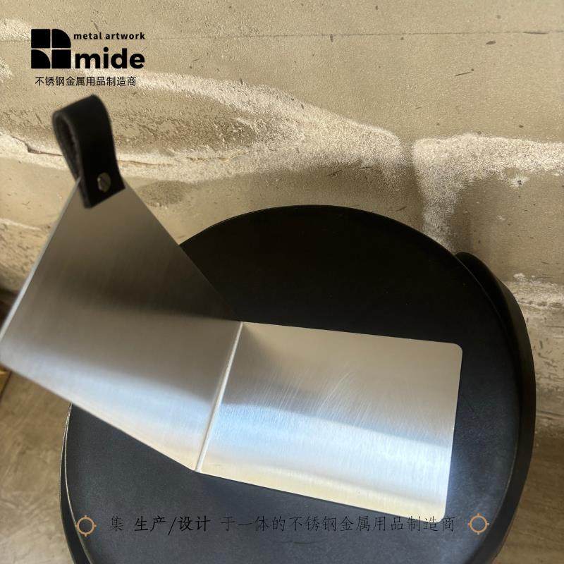 Mide Stainless Steel Bookends Record Magazine Storage File Rack Student Desk Divider Creative Metal Soft Decoration