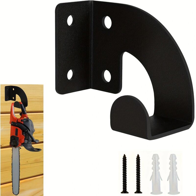 Wall-Mounted Metal Rack Heavy-Duty Storage Chainsaw Wall Mount Chainsaw Iron Hook Tool Cross-Border