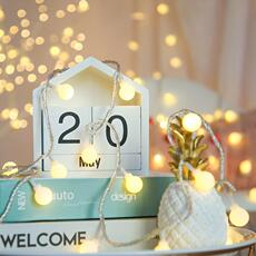 Световое украшение led星星雪花彩灯满天星遥控插电串灯装饰灯房间创意挂灯阳台