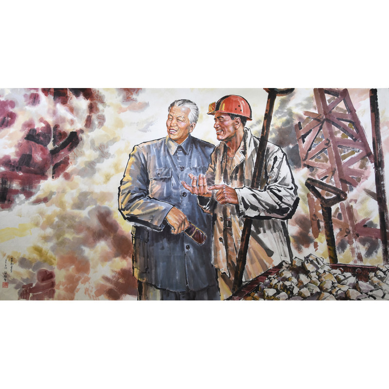 North Korean National Painting Auction Width 1.7 meters Kim Ling-jeong First-class artist 