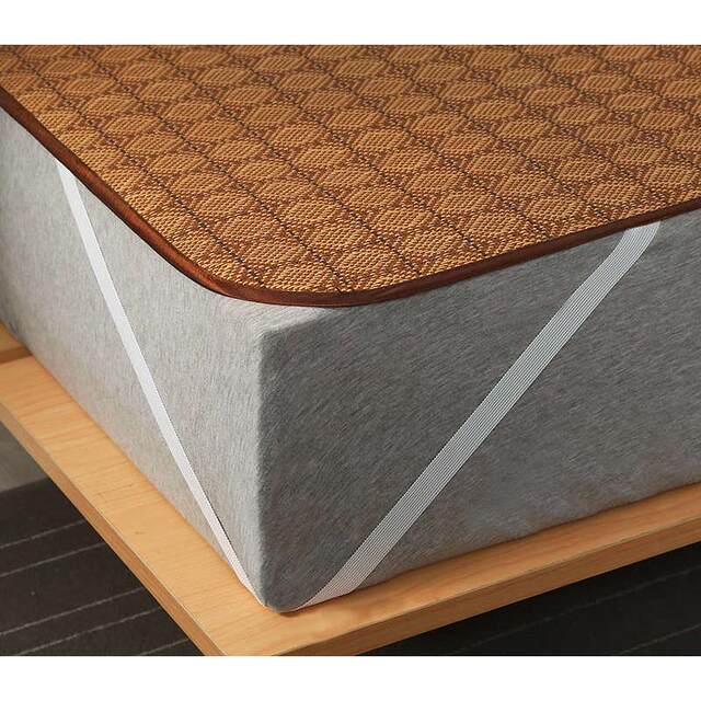 Summer mat 1.8m bed sheets for students dormitory straw mat 1.5m 1.2 mat summer ice silk rattan mat three-piece set