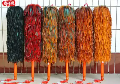 Jixiang Shunfang real chicken feathers household dust removal wedding dowry do not lose hair housework cleaning thickened chicken feather Zen
