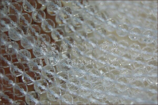 diy string bead material fit pearl natural white crystal 6mm8mm10m12mm64 face cut angle round bead semi-finished product AA stock