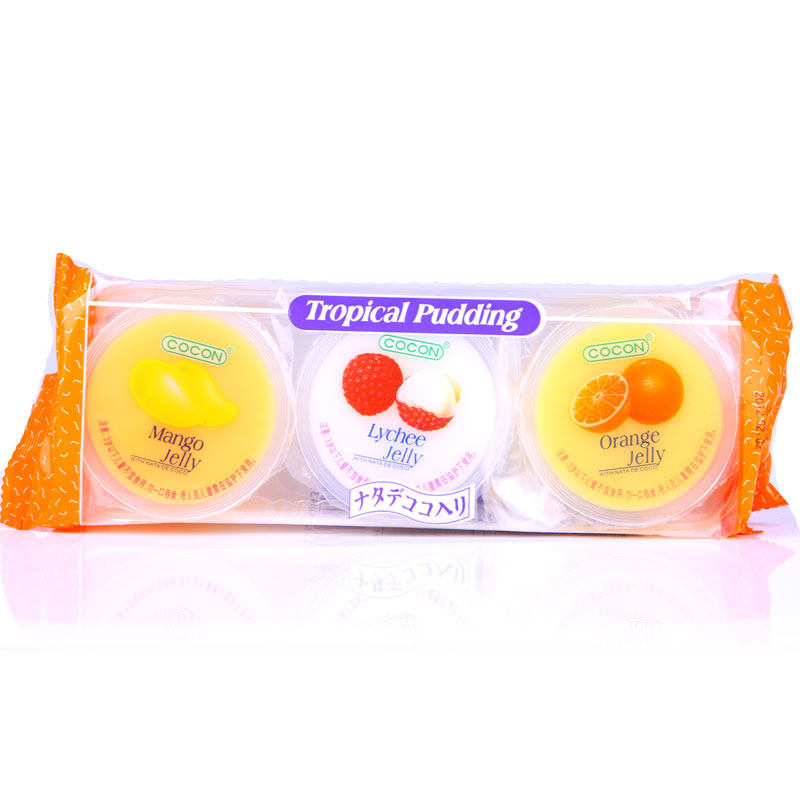 【天猫超市】马来西亚进口果冻 可康牌布丁多口味80g*3杯 含椰果
