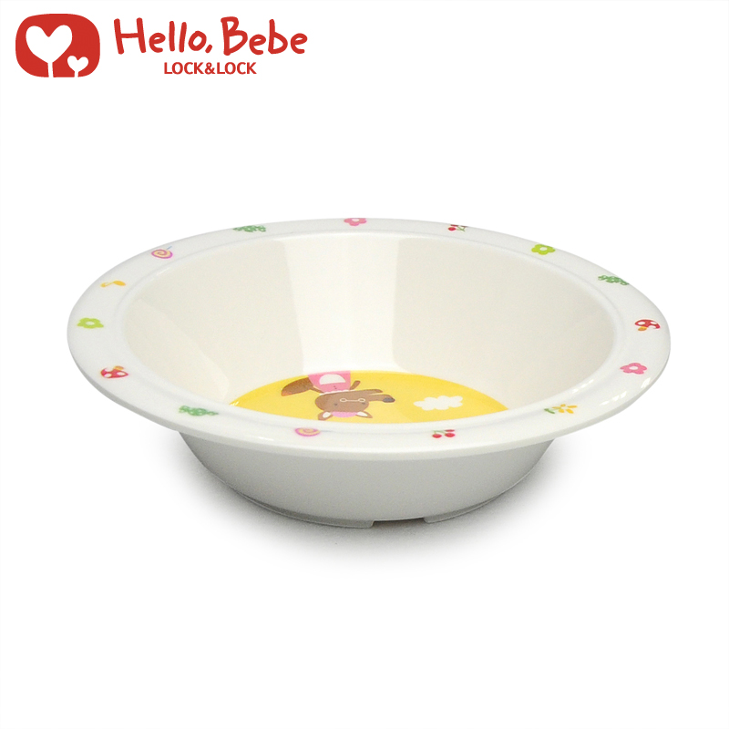 韩国乐扣乐扣 hello bebe 密胺儿童餐具 离乳辅食深碗