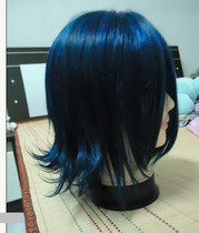 Ten nights TN-Blue mixed black high temperature silk anti-warping letter bee Zaji Shaqi Feitan cos wig