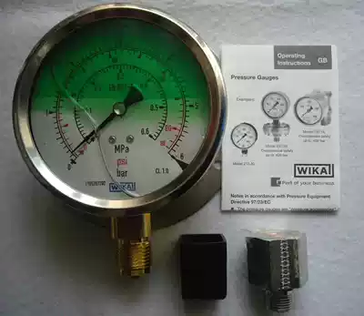WIKA EN837-1 WIKA 213 53 100 liquid-filled shockproof pressure gauge 0-6bar Spot special treatment